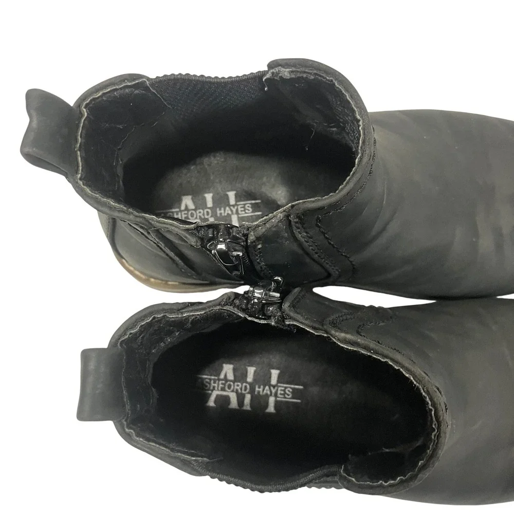 Ashford Hayes Middleton Boys Black Chelsea Boots Side Zip Size 13 M 436643‎